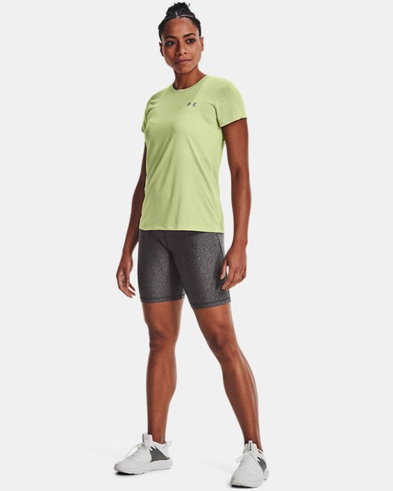 Women's UA Tech™ Twist T-Shirt, Green, pdpMainDesktop image number 2